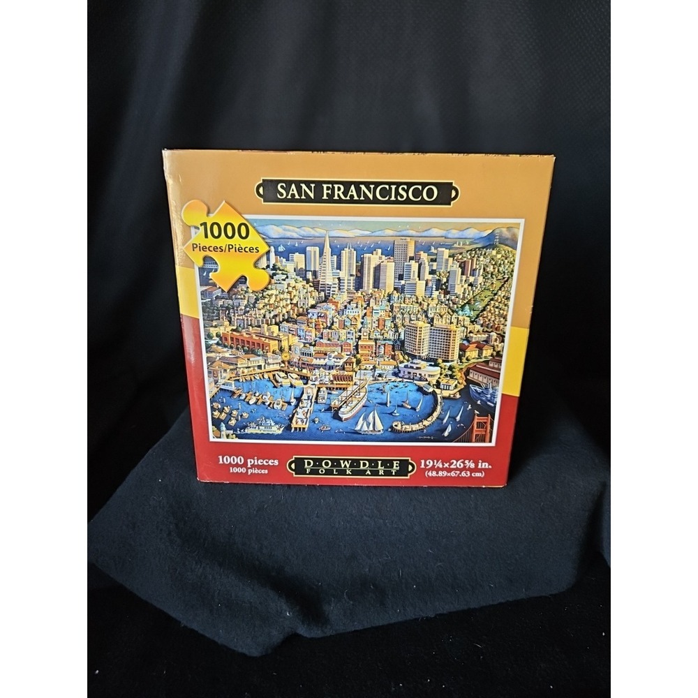 Dowdle Folk Art Jigsaw Puzzle San‎ Francisco California 1000 Pieces